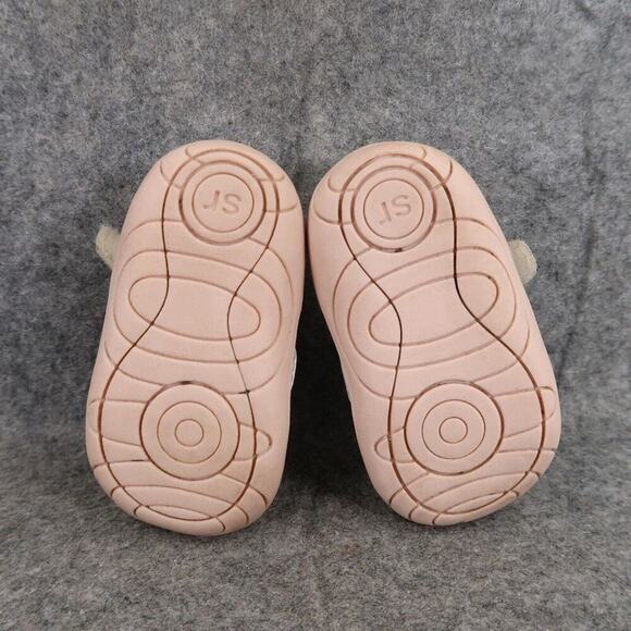 Stride Rite Shoes Infant 3 Surprize Flower Glitter Adjustable Strap Sandal Honey - Picture 11 of 14